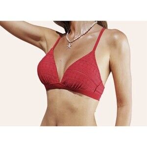 Cupshe Red String Bikini Top Size Medium, Details, NWT